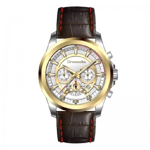 Crocodile CM-011A24A Silver Gold Brown